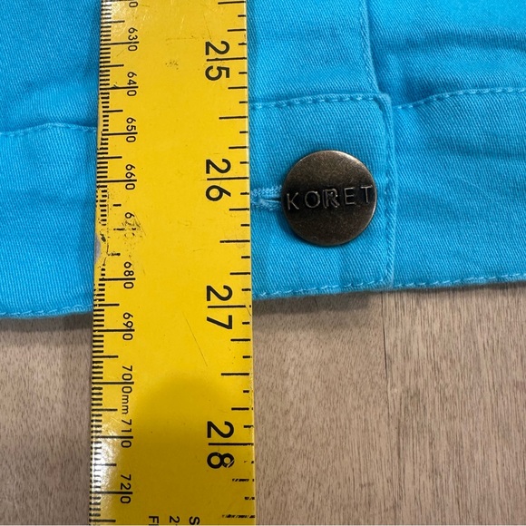 Koret Women's Light Blue Denim Vest Size 24W Teal Aquamarine Western Cottage - Picture 8 of 8